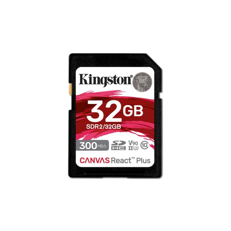 Kingston Technology Canvas React Plus 32 GB SD UHS-II Klases 10