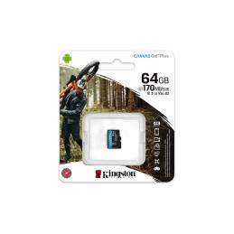 Kingston Technology Canvas Go! Plus 64 GB MicroSD UHS-I Klases 10