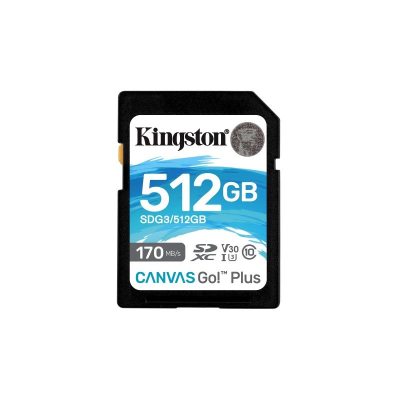 Kingston Technology Canvas Go! Plus 512 GB SD UHS-I Klases 10