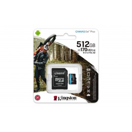 Kingston Technology Canvas Go! Plus 512 GB MicroSD UHS-I Klases 10