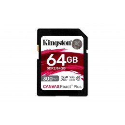 Kingston Technology Canvas React Plus 64 GB SD UHS-II Klases 10