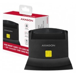 Axagon CRE-SM2 viedkaršu nolasītājs Iekštelpas USB USB 2.0 Melns