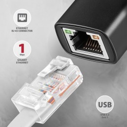 Axagon ADE-ARC USB-C 3.2 Gen 1 - Gigabit Ethernet 10 100 1000 Adapter - Adapter - Digital Daten 1000 Mbit s