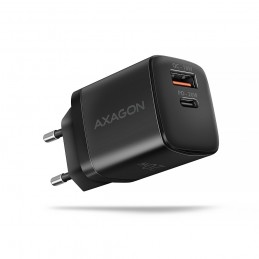 Axagon ACU-PQ20 wall charger QC3.0 AFC FCP+ PD type-C 20 W - schwarz - USB Typ C Mobilais telefons, Viedtālrunis, Viedais rokas