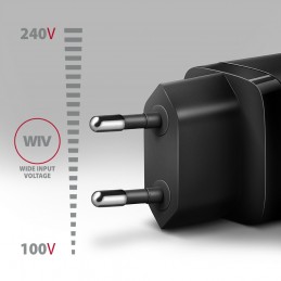 Axagon ACU-PQ20 wall charger QC3.0 AFC FCP+ PD type-C 20 W - schwarz - USB Typ C Mobilais telefons, Viedtālrunis, Viedais rokas