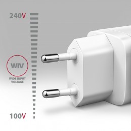 Axagon ACU-PD20W wall charger 1x QC3.0 AFC FCP PD type-C 20W white Мобильный телефон, Смартфон, Умные часы, Планшет,