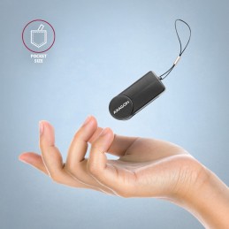 Axagon CRE-SMPA viedkaršu nolasītājs USB USB 2.0 Melns