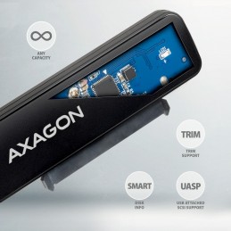 Axagon ADSA-FP2C USB-C 5Gbps - SATA 6G, 2.5 SSD HDD SLIM adapter - Adapter - Digital Daten interfeisa karte adapteris USB