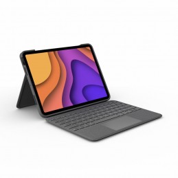 Logitech Folio Touch QWERTY Ziemeļvalstu Smart Connector Pelēks