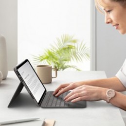 Logitech Folio Touch QWERTY Ziemeļvalstu Smart Connector Pelēks