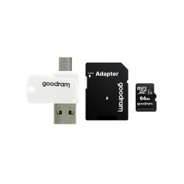 Goodram M1A4 All in One 64 GB MicroSDXC UHS-I Klases 10