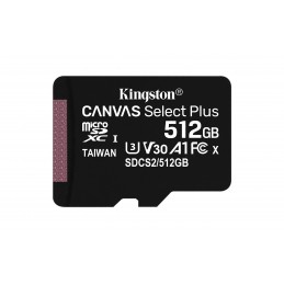 Kingston Technology Canvas Select Plus 512 GB SDXC UHS-I Klases 10