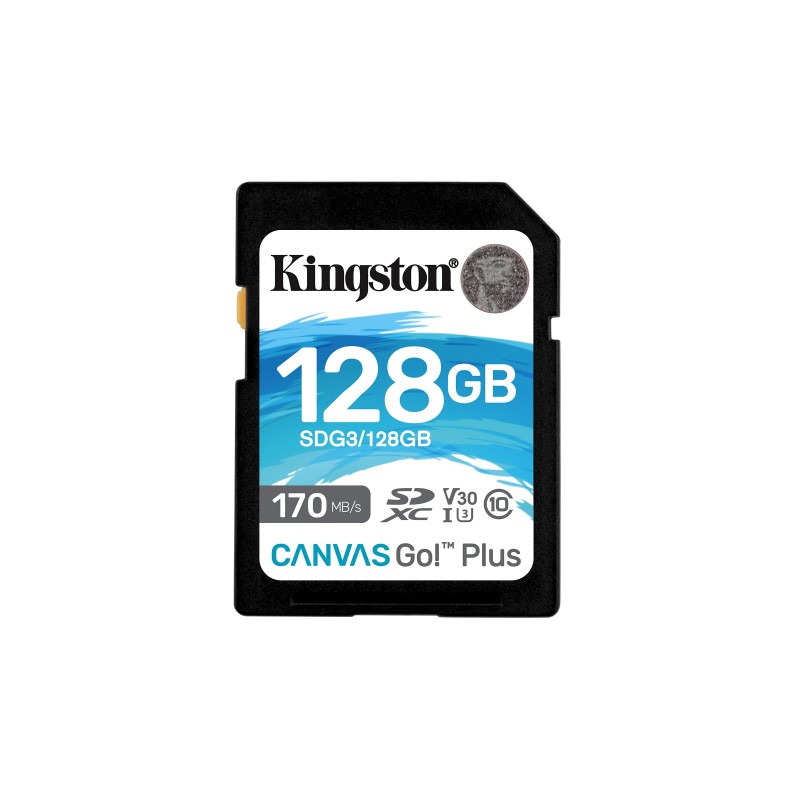 Kingston Technology Canvas Go! Plus 128 GB SD UHS-I Класс 10