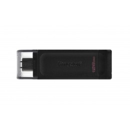 Kingston Technology DataTraveler 70 USB zibatmiņa 128 GB USB Veids-C 3.2 Gen 1 (3.1 Gen 1) Melns