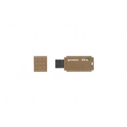 Goodram UME3 Eco Friendly USB zibatmiņa 64 GB USB Type-A 3.2 Gen 1 (3.1 Gen 1) Brūns