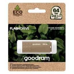 Goodram UME3 Eco Friendly USB zibatmiņa 64 GB USB Type-A 3.2 Gen 1 (3.1 Gen 1) Brūns