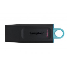 Kingston Technology DataTraveler Exodia USB zibatmiņa 64 GB USB Type-A 3.2 Gen 1 (3.1 Gen 1) Melns, Tirkīzs