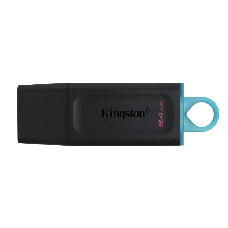 Kingston Technology DataTraveler Exodia USB zibatmiņa 64 GB USB Type-A 3.2 Gen 1 (3.1 Gen 1) Melns, Tirkīzs