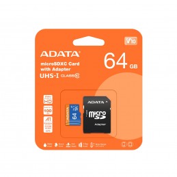 ADATA 64GB, microSDHC, Class 10 UHS-I Klases 10