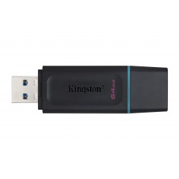 Kingston Technology DataTraveler Exodia USB zibatmiņa 64 GB USB Type-A 3.2 Gen 1 (3.1 Gen 1) Melns, Tirkīzs