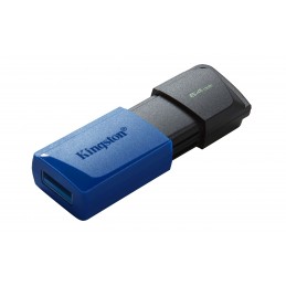 Kingston Technology DataTraveler Exodia M USB флеш накопитель 64 GB USB тип-A 3.2 Gen 1 (3.1 Gen 1) Черный, Синий