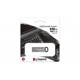 Kingston Technology DataTraveler Kyson USB флеш накопитель 512 GB USB тип-A 3.2 Gen 1 (3.1 Gen 1) Серебристый