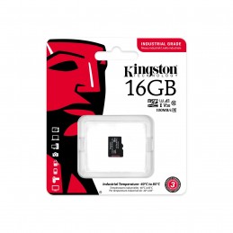 Kingston Technology Industrial 16 GB MicroSDHC UHS-I Klases 10