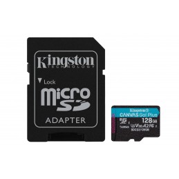 Kingston Technology Canvas Go! Plus 128 GB MicroSD UHS-I Klases 10