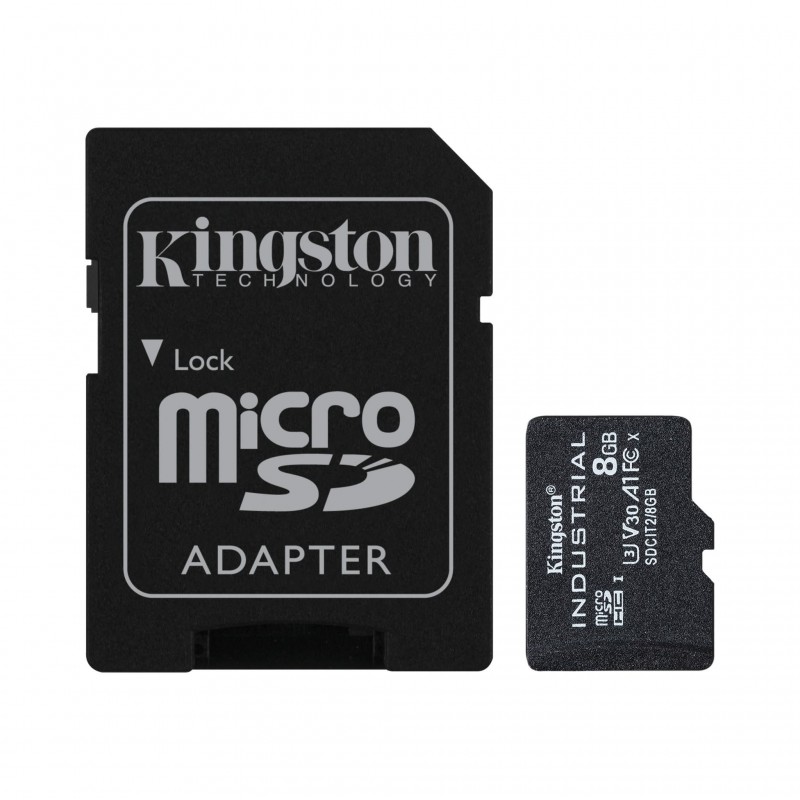 Kingston Technology Industrial 8 GB MicroSDHC UHS-I Класс 10