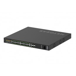 NETGEAR M4250-26G4XF-PoE+ Управляемый L2 L3 Gigabit Ethernet (10 100 1000) Питание по Ethernet (PoE) 1U Черный