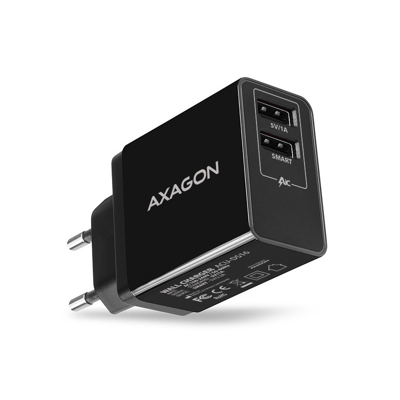 Axagon ACU-DS16 зарядное устройство для мобильных устройств Мобильный телефон, Зарядный банк, Смартфон, Планшет, Универсальная