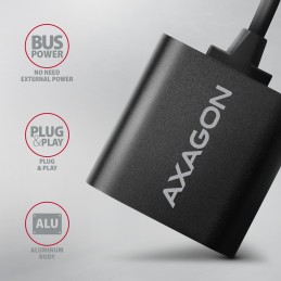 Axagon ADA-12 USB 2.0 Stereo Audio Mini-Adapter 15 cm Kabellänge - Kabel - Audio Multimedia 2.0 kanāli