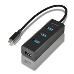 Axagon HUE-S2C interfeisa centrmezgls USB 3.2 Gen 1 (3.1 Gen 1) Type-A 5000 Mbit s Melns