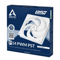 ARCTIC P14 PWM PST Datora korpusam Ventilators 14 cm Balts