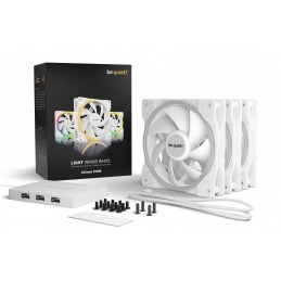 be quiet! Light Wings White | 120mm PWM Triple Pack Datora korpusam Ventilators 12 cm Balts 3 pcs