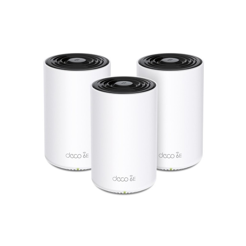 TP-Link Deco XE75 Trīs diapazoni (2,4 GHz   5 GHz   6 GHz) Wi-Fi 6E (802.11ax) Balts 3 Iekšējs