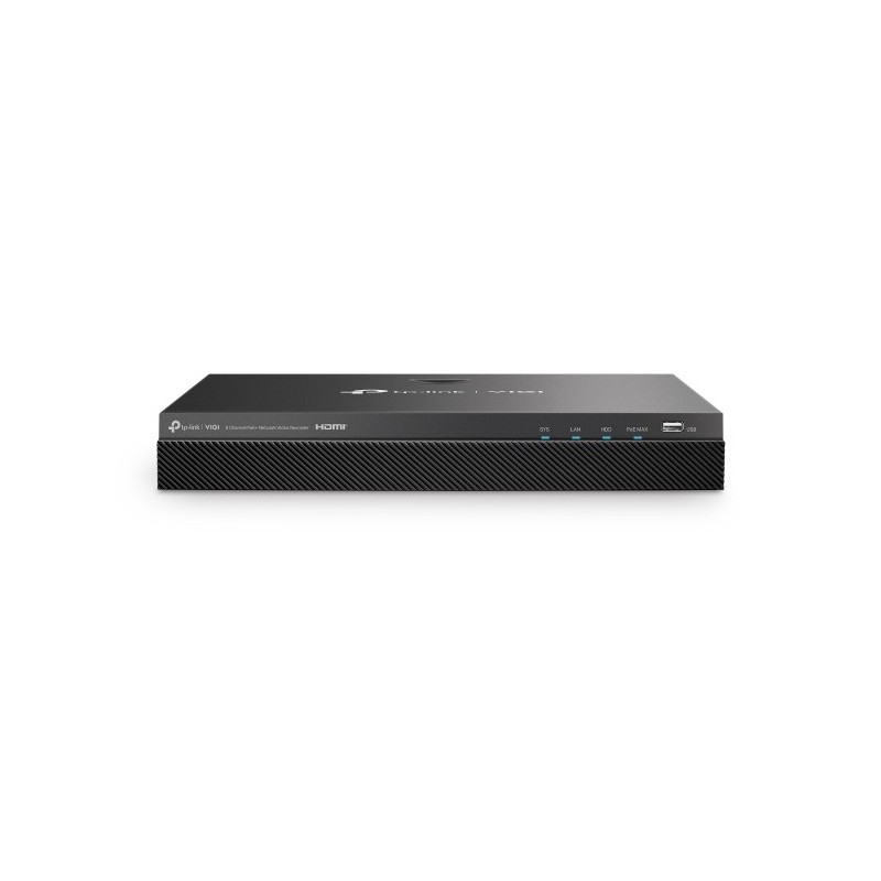 TP-Link VIGI NVR2008H-8MP сетевой видеорегистратор Черный