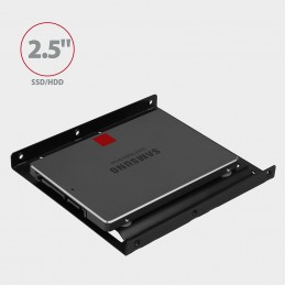 Axagon RHD-125B Halterahmen für 1x 2.5\" im 3.5\" Slot - schwarz Черный Металл