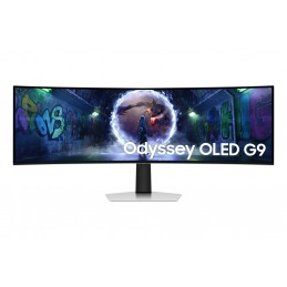 Samsung S49DG934SU monitori 124,5 cm (49") 5120 x 1440 pikseļi Dual QHD OLED Sudrabs