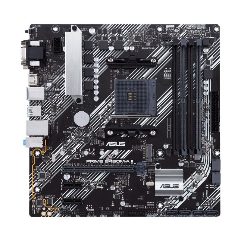 ASUS PRIME B450M-A II AMD B450 Разъем AM4 Микро ATX