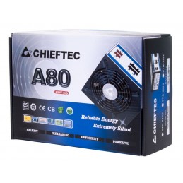Chieftec CTG-750C barošanas avotu vienība 750 W 24-pin ATX ATX Melns
