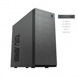 Chieftec HC-10B-OP datoru korpuss & statnis Mini Tower Melns