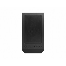 MSI MAG FORGE M100A datoru korpuss & statnis Micro Tower Melns, Caurspīdīgs