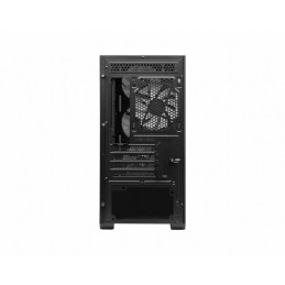 MSI MAG FORGE M100A datoru korpuss & statnis Micro Tower Melns, Caurspīdīgs