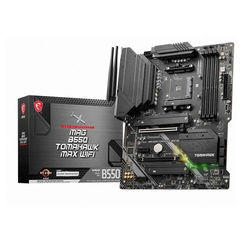 MSI MAG B550 TOMAHAWK MAX WIFI AMD B550 Ligzda AM4 ATX MSI MAG B550 TOMAHAWK MAX WIFI AMD B550 Ligzda AM4 ATX