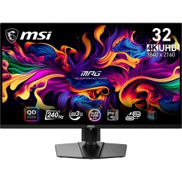 MSI MPG 321URX QD-OLED monitori 80 cm (31.5") 3840 x 2160 pikseļi 4K Ultra HD Melns