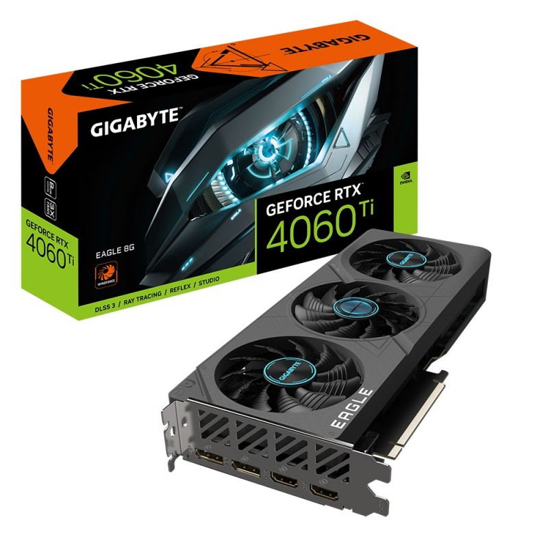 GIGABYTE EAGLE GeForce RTX 4060 Ti 8G NVIDIA 8 GB GDDR6 GIGABYTE EAGLE GeForce RTX 4060 Ti 8G NVIDIA 8 GB GDDR6
