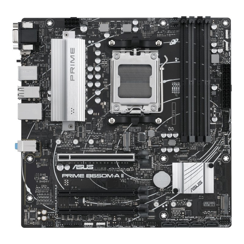 ASUS PRIME B650M-A II-CSM mātes plate AMD B650 AM5 pieslēgvieta mikro ATX ASUS PRIME B650M-A II-CSM mātes plate AMD B650 AM5 pieslēgvieta mikro ATX
