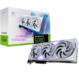 MSI GAMING GEFORCE RTX 5080 16G TRIO OC WHITE video karte NVIDIA 16 GB GDDR7