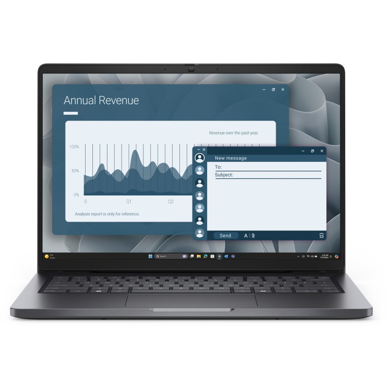 DELL Pro PC14255 AMD Ryzen™ 5 220 Ноутбук 35,6 cm (14") Full HD+ 8 GB DDR5-SDRAM 256 GB Твердотельный накопитель (SSD) Wi-Fi 6E